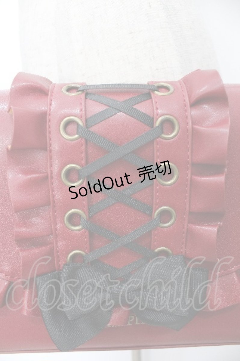 画像4: ATELIER PIERROT / Enchanted Corset Bag  ボルドー S-26-05-10-011-EL-BG-TE-ZS (4)