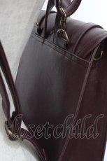 画像2: ATELIER PIERROT / “Nocturnal Grave”Mended Satchel  ボルドー S-26-05-10-012-EL-BG-TE-ZS (2)