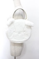 画像1: axes femme kawaii / ふわふわクマバッグ  白 S-26-05-10-017-AX-BG-HR-ZS (1)