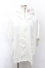 画像1: KRY CLOTHING / 半袖パーカー  白 S-26-05-10-019-PU-TO-AS-ZS (1)