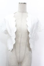 画像1: Jane Marple / スカラップボレロ  白 S-26-05-10-021-JM-TO-AS-ZS (1)