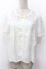 画像1: Fi.n.t / シェル刺繍ブラウス  白 S-26-05-10-025-CA-BL-AS-ZS (1)