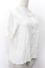 画像3: Fi.n.t / シェル刺繍ブラウス  白 S-26-05-10-025-CA-BL-AS-ZS (3)