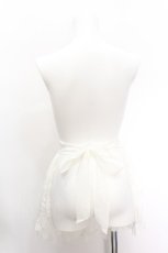 画像2: Vallee lys / 刺繍入りエプロン  白 S-26-05-11-024-GO-SK-HR-ZS (2)