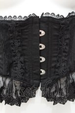 画像3: ATELIER PIERROT / Frill Short Corset コルセット  黒 S-26-05-11-026-EL-TO-HR-ZS (3)