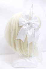 画像3: Estrellas / デビルホーン編み上げリボンヘッドドレス  白 S-26-05-11-004-LO-AC-HR-ZS (3)