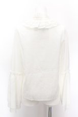 画像2: Amavel / アンティークバックル フレアスリーブブラウス  白 S-26-05-11-031-CA-BL-AS-ZS (2)