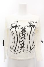 画像1: MILK / コルセットTシャツ  オフ S-26-05-11-032-ML-TS-AS-ZS (1)