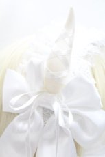 画像4: Estrellas / デビルホーン編み上げリボンヘッドドレス  白 S-26-05-11-004-LO-AC-HR-ZS (4)