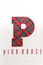 画像3: PINK HOUSE / Pロゴアップリケ付きカットソー  白 S-26-05-11-033-LO-TO-AS-ZS (3)