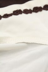 画像5: axes femme / 重ね着風レースリボン半袖プルオーバー  ブラウン S-26-05-11-041-AX-TO-HR-ZS (5)