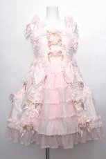 画像1: BABY,THE STARS SHINE BRIGHT / Rosy Samanthaジャンパースカート  ピンク S-26-05-11-043-BA-AC-HR-ZS (1)