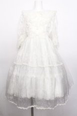 画像1: Angelic Pretty / Happy Humming Bunnyワンピースセット  白 S-26-05-11-046-AP-OP-AS-ZS (1)