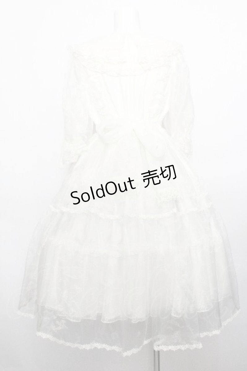 画像2: Angelic Pretty / Happy Humming Bunnyワンピースセット  白 S-26-05-11-046-AP-OP-AS-ZS (2)