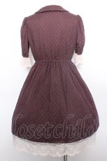 画像2: MILK / ジャルダンdress  チョコ×ブルー S-26-05-11-050-ML-OP-HR-ZS (2)