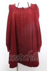 画像1: Sheglit / クロスリボンフレアワンピース M ワイン S-26-05-11-051-EL-OP-AS-ZS (1)
