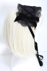 画像3: MILK / デコレーションヘッドドレス  黒 S-26-05-11-006-ML-AC-HR-ZS (3)