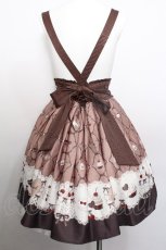 画像2: Amavel / Sweet Whip プリントスカート  ブラウン S-26-05-11-060-CA-SK-AS-ZS (2)