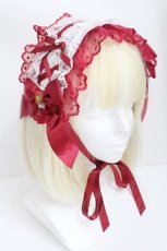 画像1: Angelic Pretty / レースハートチャームバラレースヘッドドレス  エンジ S-26-05-11-008-AP-AC-HR-ZS (1)