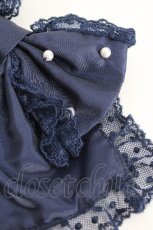 画像3: Angelic Pretty / エレガントパールリボンバレッタ  紺 S-26-05-11-001-AP-AC-HR-ZS (3)