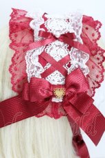 画像4: Angelic Pretty / レースハートチャームバラレースヘッドドレス  エンジ S-26-05-11-008-AP-AC-HR-ZS (4)