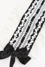 画像4: MAM MAXICIMAM / プリンセスローズヘッドドレス  黒ｘ白 S-26-05-11-016-LO-AC-HR-ZS (4)