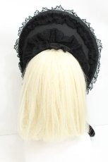画像4: Angelic Pretty / Classic Dollハーフボンネット  黒 S-26-05-11-018-AP-AC-HR-ZS (4)