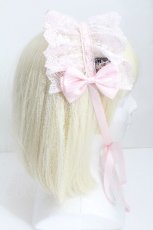 画像2: ATELIER PIERROT / オリジナルレースリボンヘッドドレス  ピンク S-26-05-11-003-EL-AC-HR-ZS (2)
