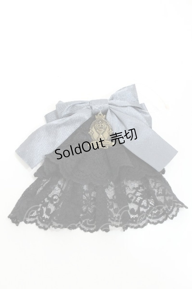 画像1: metamorphose / 3段レースジャボブローチ&クリップ  グレー S-26-05-11-021-ME-ZA-HR-ZS (1)