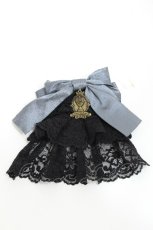 画像1: metamorphose / 3段レースジャボブローチ&クリップ  グレー S-26-05-11-021-ME-ZA-HR-ZS (1)