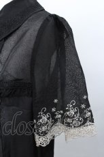 画像4: axes femme / 袖薔薇刺繍ブラウス  黒 S-26-05-12-031-AX-BL-HR-ZS (4)