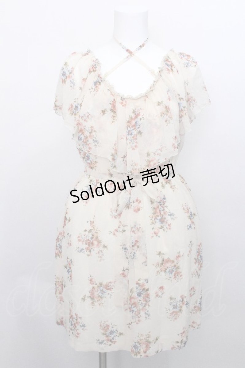 画像1: LOLITA / 花柄シフォンワンピース  キナリ S-26-05-12-036-LO-TO-HR-ZS (1)