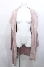 画像1: axes femme / レース使いコーディガン  ピンク S-26-05-12-043-AX-OP-HR-ZS (1)