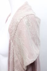画像3: axes femme / レース使いコーディガン  ピンク S-26-05-12-043-AX-OP-HR-ZS (3)