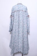 画像2: axes femme / 小花柄シャツワンピ  サックス S-26-05-12-044-AX-OP-HR-ZS (2)