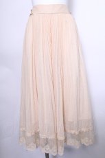 画像1: axes femme / 編上げプリーツロングスカート  キナリ S-26-05-12-050-AX-SK-HR-ZS (1)