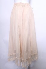 画像2: axes femme / 編上げプリーツロングスカート  キナリ S-26-05-12-050-AX-SK-HR-ZS (2)