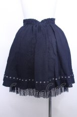画像2: axes femme POETIQUE / コルセットベルトデザインスカート  紺 S-26-05-12-060-AX-SK-HR-ZS (2)