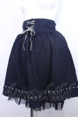 画像3: axes femme POETIQUE / コルセットベルトデザインスカート  紺 S-26-05-12-060-AX-SK-HR-ZS (3)