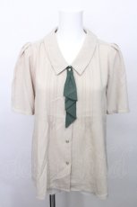 画像1: an another angelus / ラッフルスカーフタイ付きブラウス  ベージュ S-26-05-12-008-CA-BL-AS-ZS (1)
