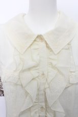 画像3: axes femme / 袖薔薇刺繍ブラウス  キナリ S-26-05-12-009-AX-BL-HR-ZS (3)