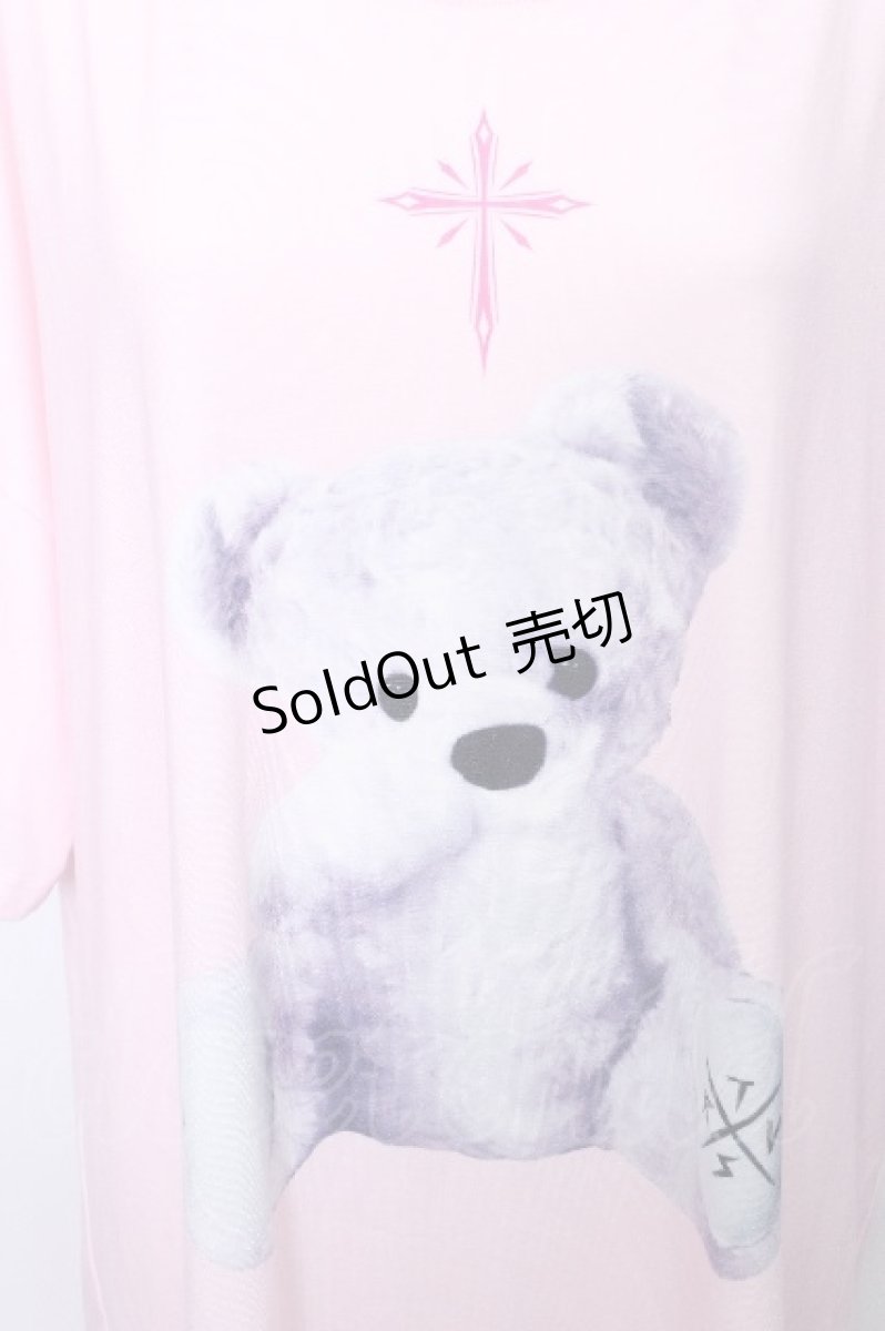 画像3: TRAVAS TOKYO / 2023 Furry bear BIG Tシャツ  ピンク S-26-05-12-017-PU-TS-HR-ZI (3)