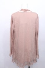 画像2: axes femme / レース切り替えカーディガン  ピンク S-26-05-12-020-AX-TO-HR-ZS (2)