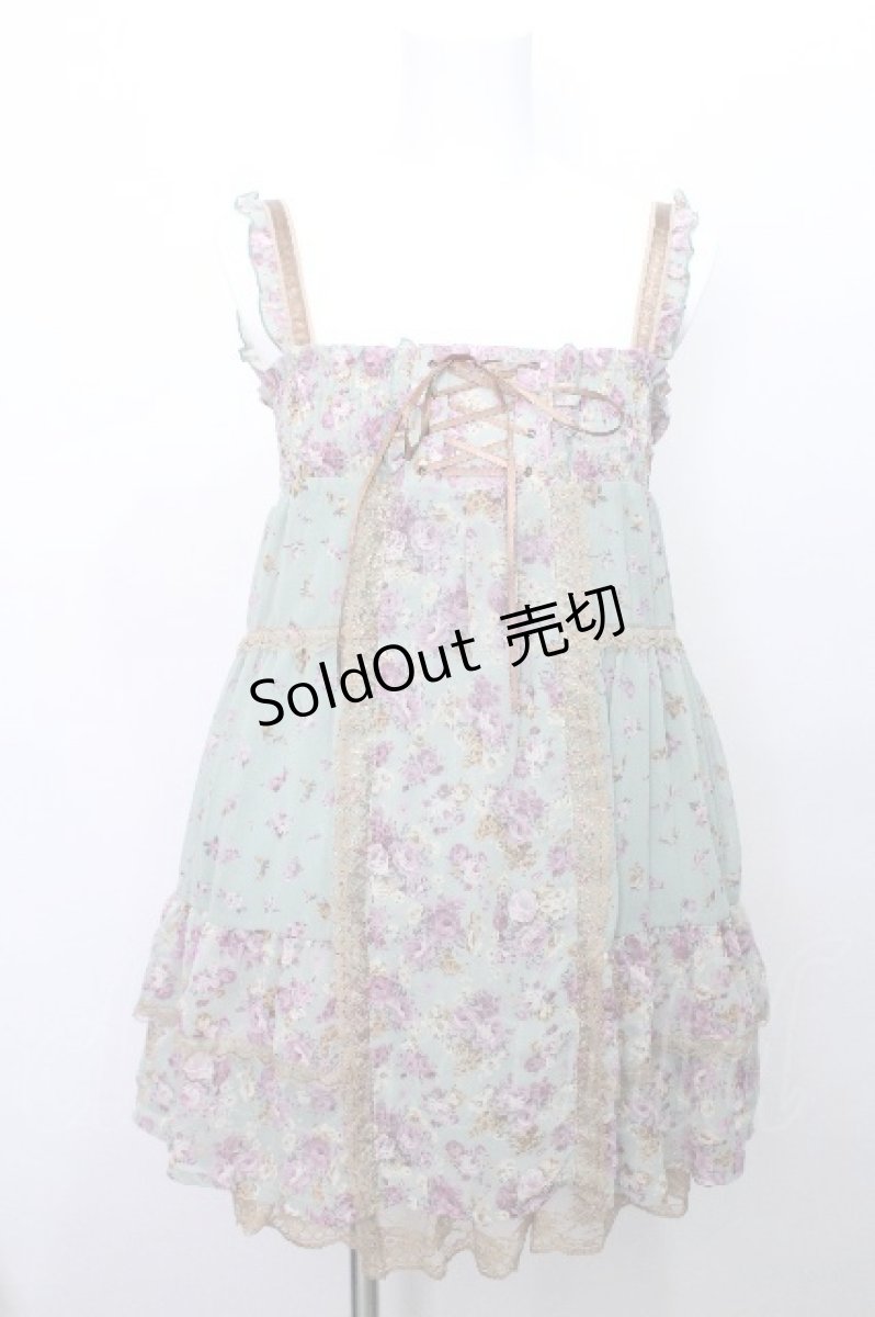 画像1: axes femme / 花柄2Wayスカート  グリーン S-26-05-12-026-AX-SK-TE-ZS (1)