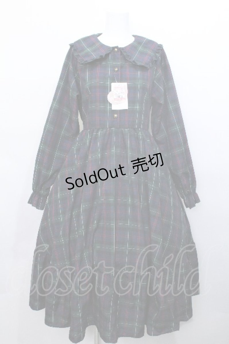 画像1: m petit by misako / TT*AOKチェックワンピース M グリーン S-26-05-13-032-LO-OP-HR-ZS (1)