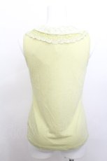 画像2: axes femme / 襟レースタンクトップ  グリーン S-26-05-13-005-AX-TO-HR-ZS (2)