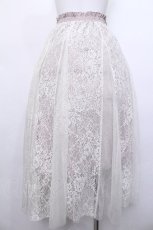 画像2: axes femme / レース×チュールスカート  ピンクｘ白 S-26-05-13-040-AX-SK-HR-ZS (2)