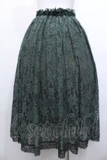 画像2: axes femme / 総レースロングスカート  グリーン S-26-05-13-041-AX-SK-HR-ZS (2)