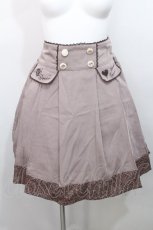 画像1: axes femme POETIQUE / チェック使い刺繍入りスカート  アワピンク S-26-05-13-042-AX-SK-HR-ZS (1)