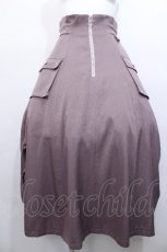 画像1: axes femme / センタージップミリタリースカート  ラベンダー S-26-05-13-043-AX-SK-HR-ZS (1)